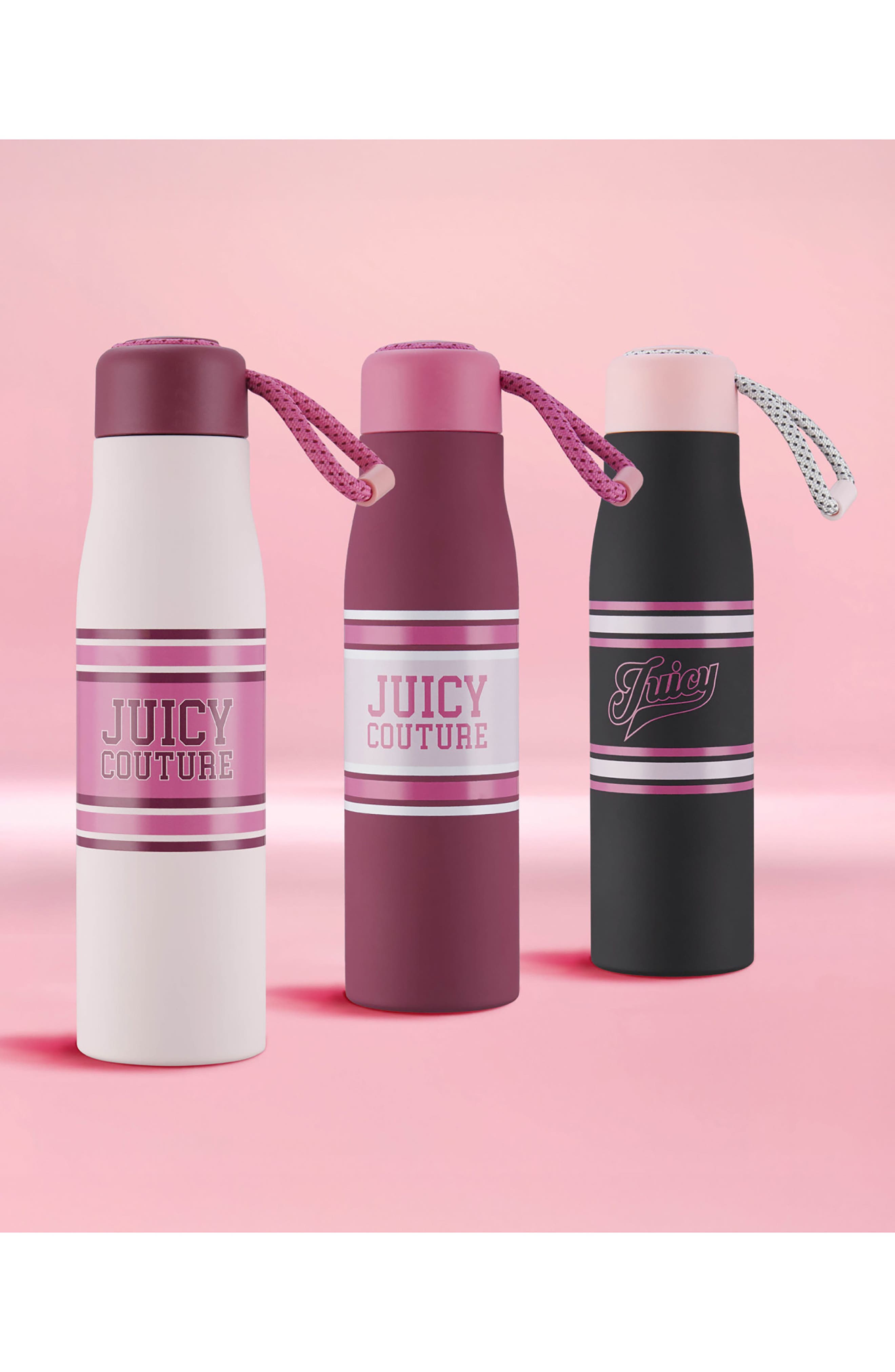 Juicy Couture 17-Ounce Stainless Steel Water Bottle