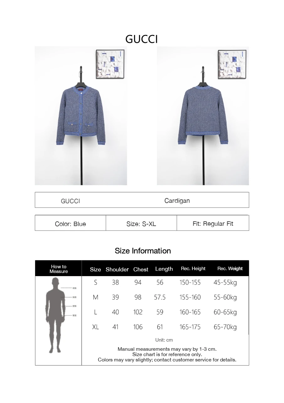 GUCCI Denim Blue Twill-Knit Cropped Cardigan product photo from LabelPicks