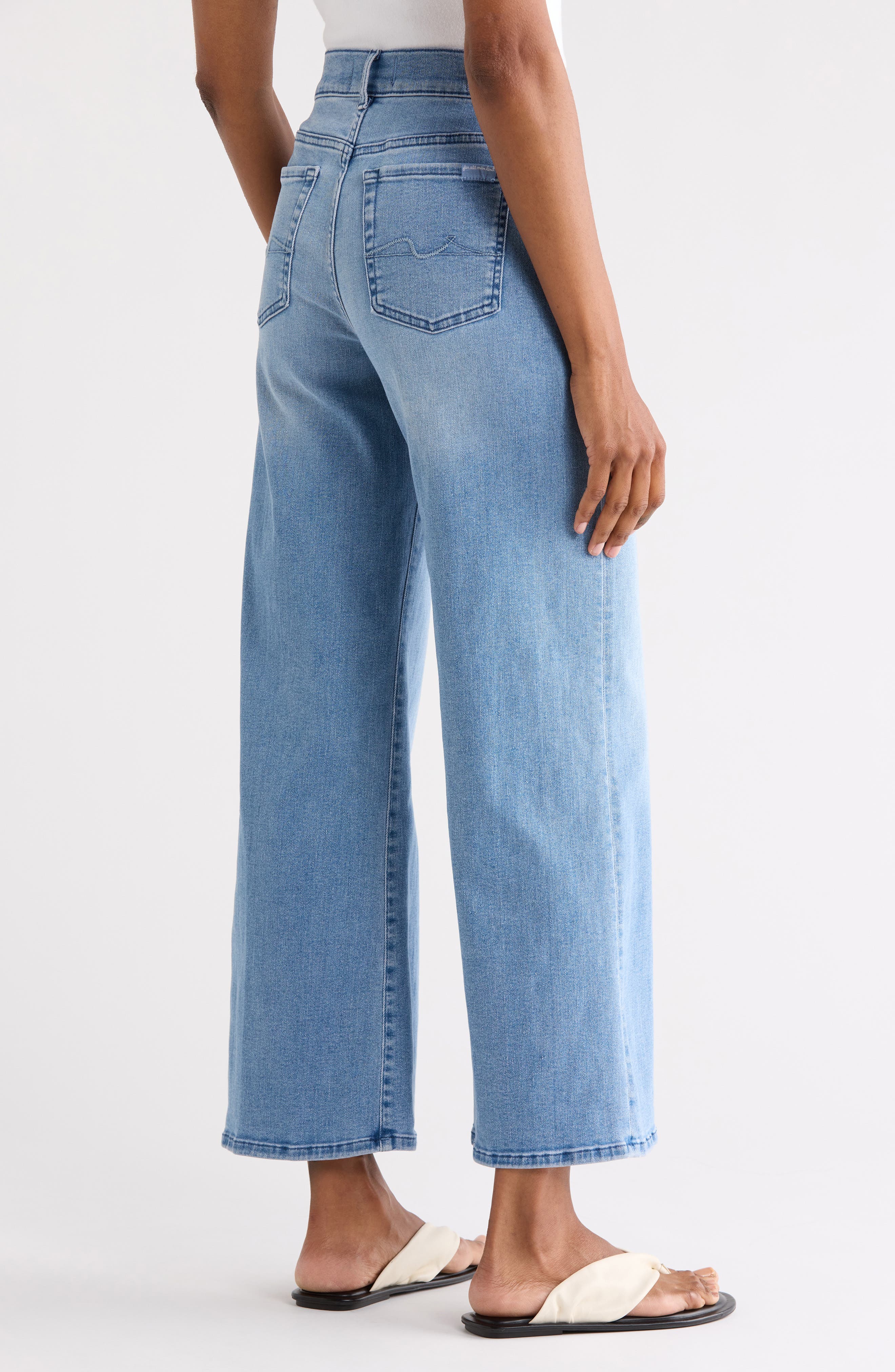 7 For All Mankind Lotta Ankle Wide Leg Jeans