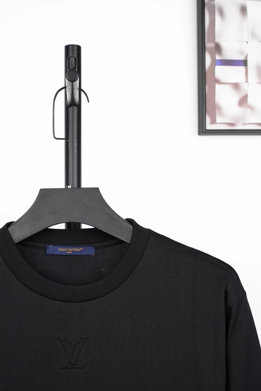 Louis Vuitton Black Embossed Long Sleeve Base T-Shirt product photo from LabelPicks