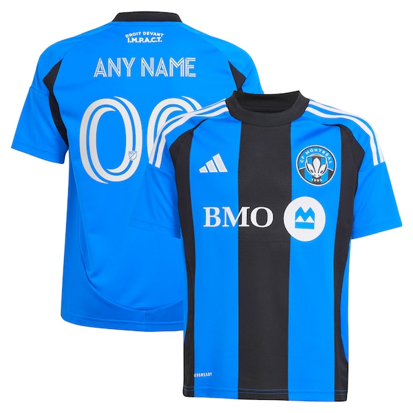 CF Montreal adidas Youth 2025 Montréal Original Replica Custom Jersey - Blue