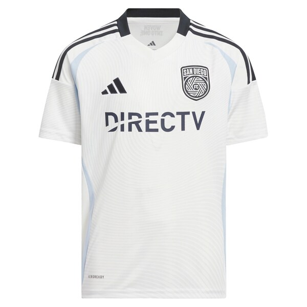 San Diego FC adidas Youth 2025 Woven Into One Replica Custom Jersey - White