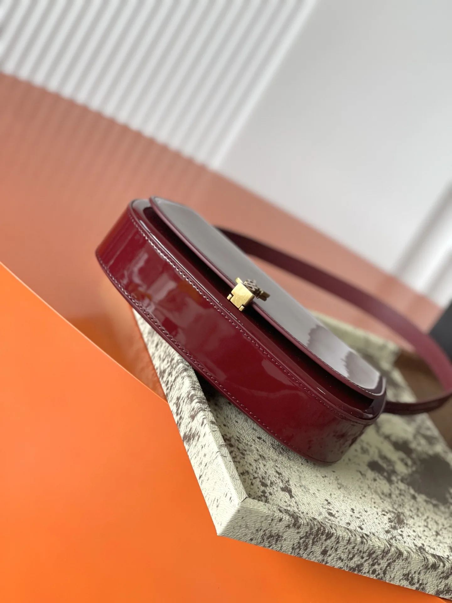 Saint Laurent Burgundy Shoulder Bag product photo from LabelPicks