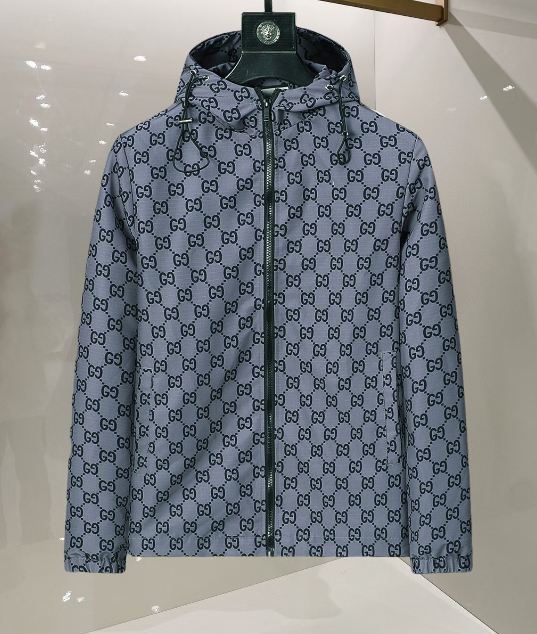Classic Full Print Long Sleeve Zipper Jacket