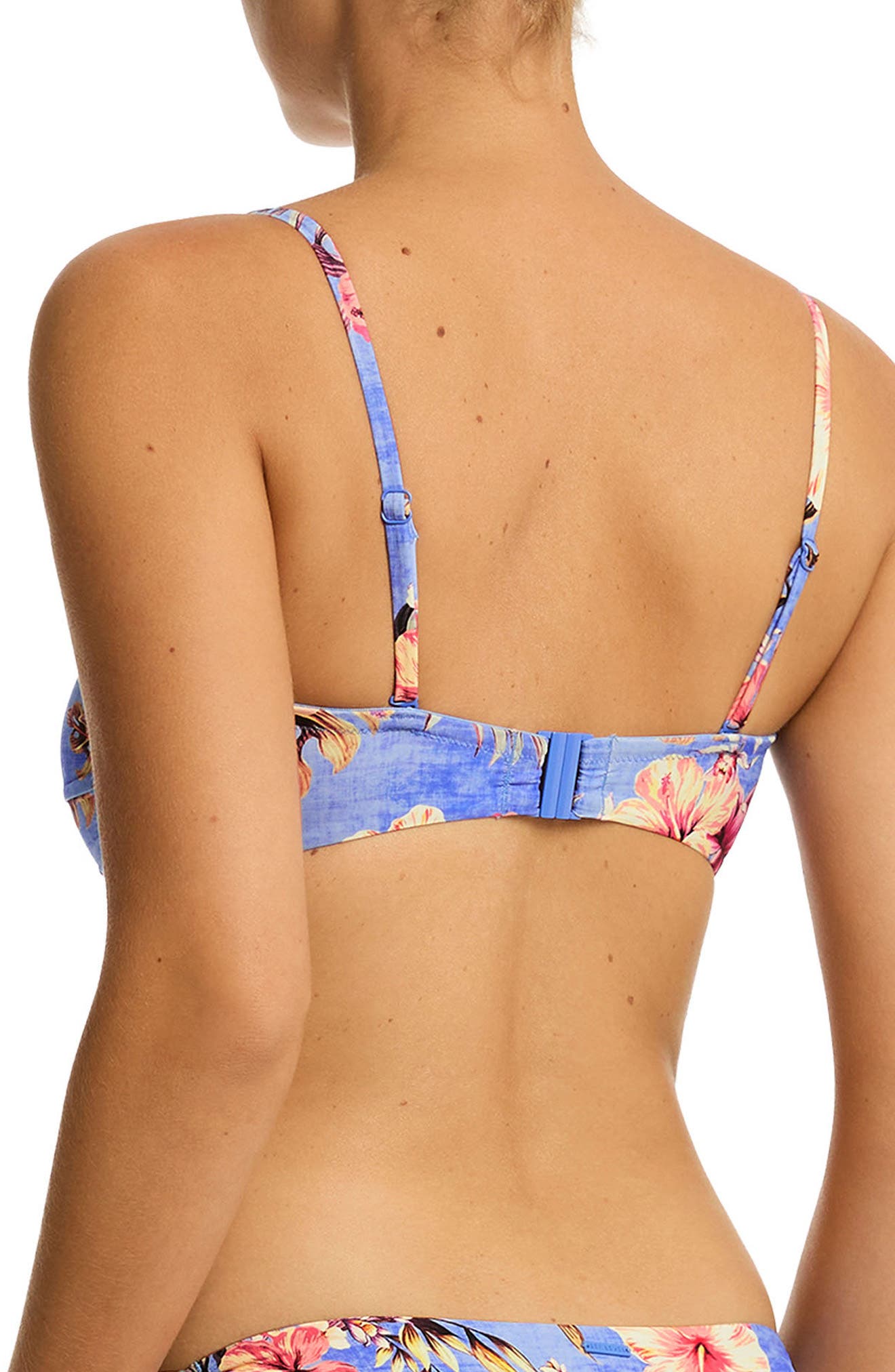 Sea Level Blue Hawaii Twist Bikini Top
