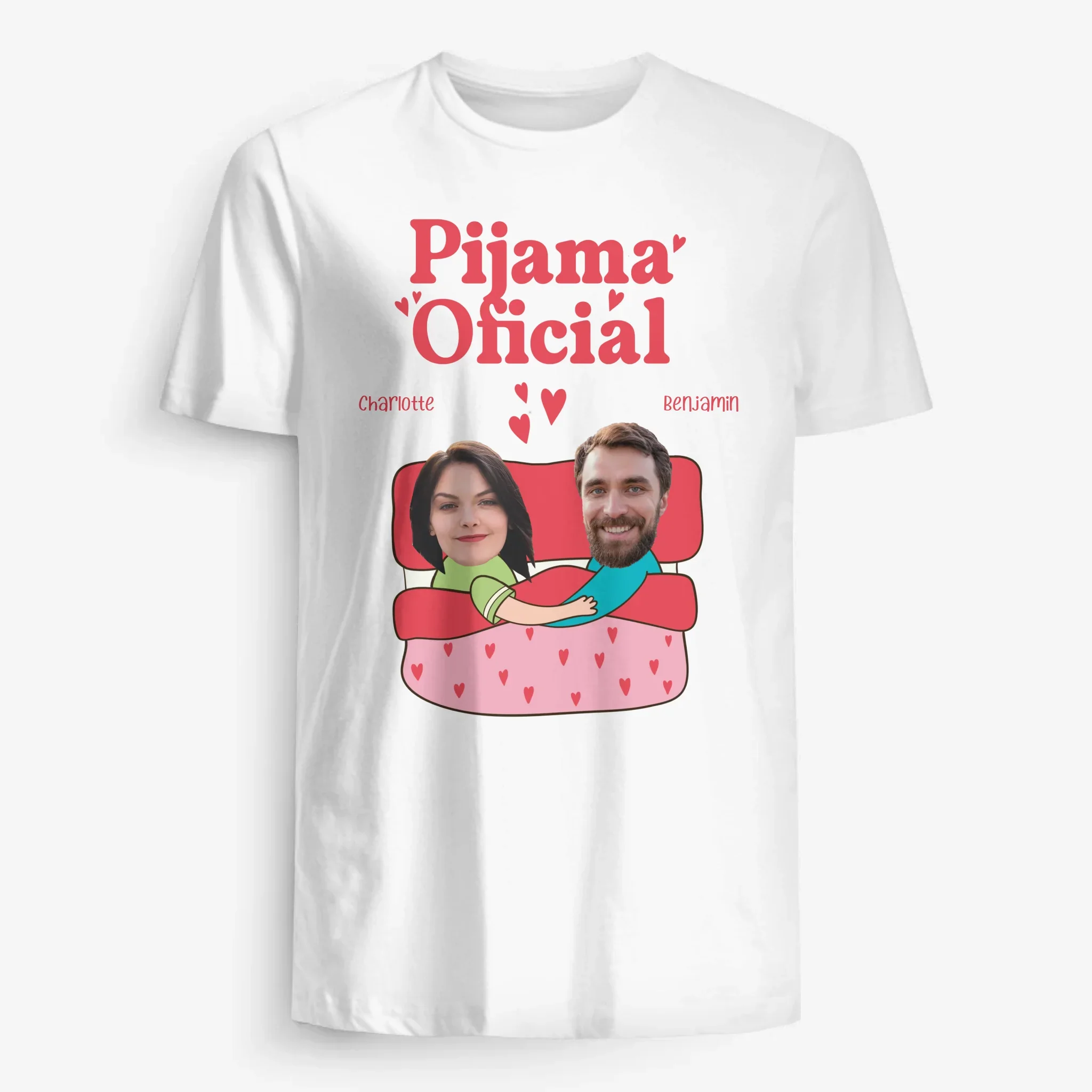 Personalizar Camisetas Para Pareja | Pijama Oficial