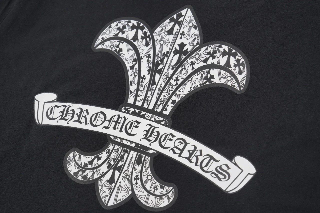 Chrome Hearts Black Distressed Sanskrit Iris T-Shirt product photo from LabelPicks
