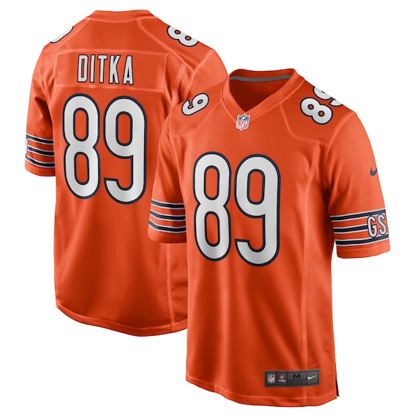 Mike Ditka Chicago Bears Nike Retired Player Jersey - Orange/Navy/White
