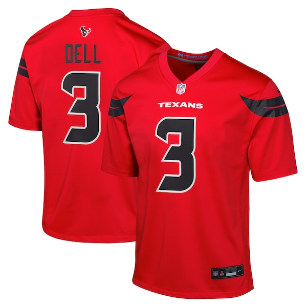 Tank Dell Houston Texans Nike Youth Alternate Game Jersey - Red