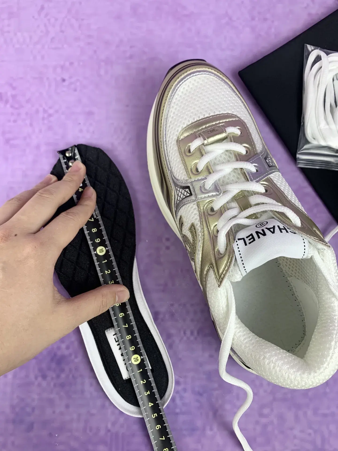 CHANEL Sneakers Fabric & Laminated product photo from LabelPicks
