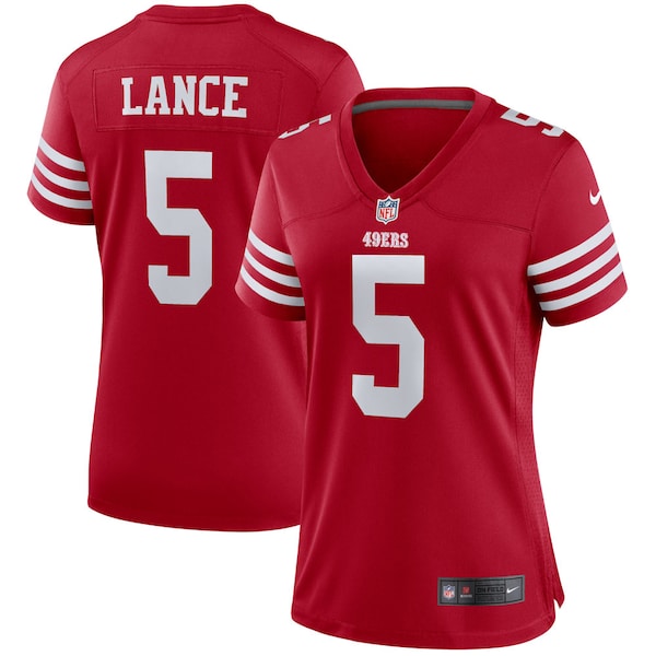 Trey Lance San Francisco 49ers Nike Women's Player Jersey - Scarlet/White