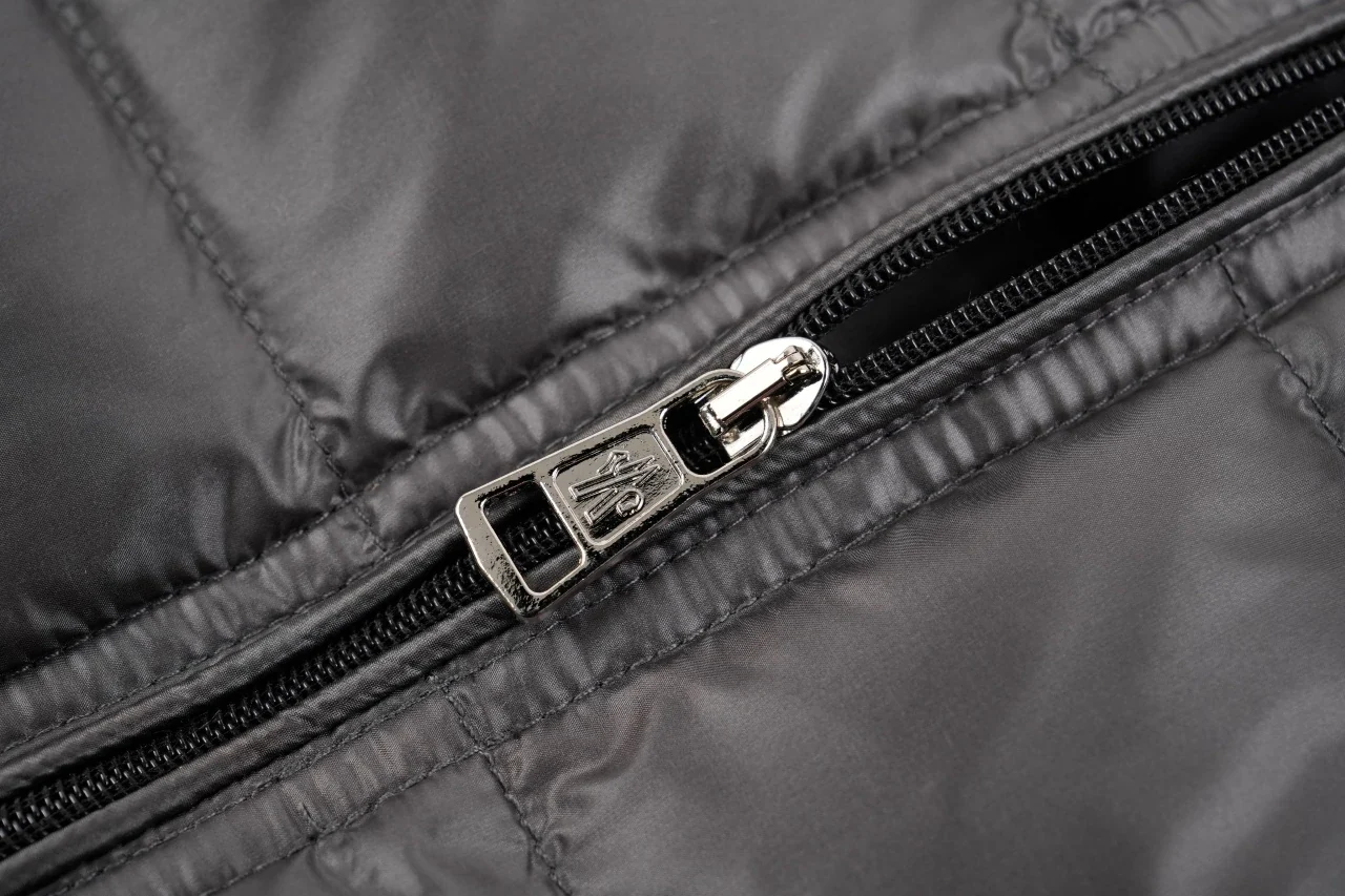 Moncler Grey Brown Gui Quilted Lightweight Down Vest product photo from LabelPicks