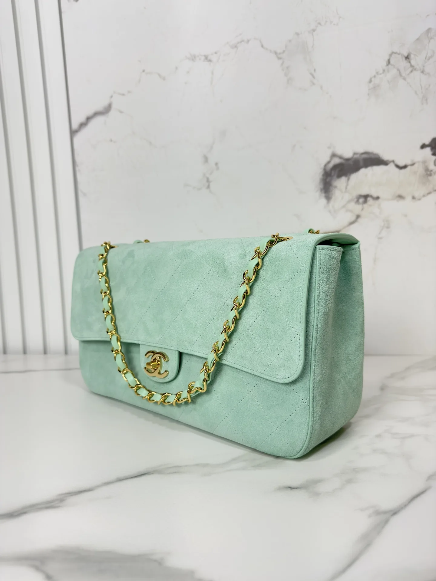 Chanel Classic Flap Suede Leather Shoulder Bag product photo from LabelPicks