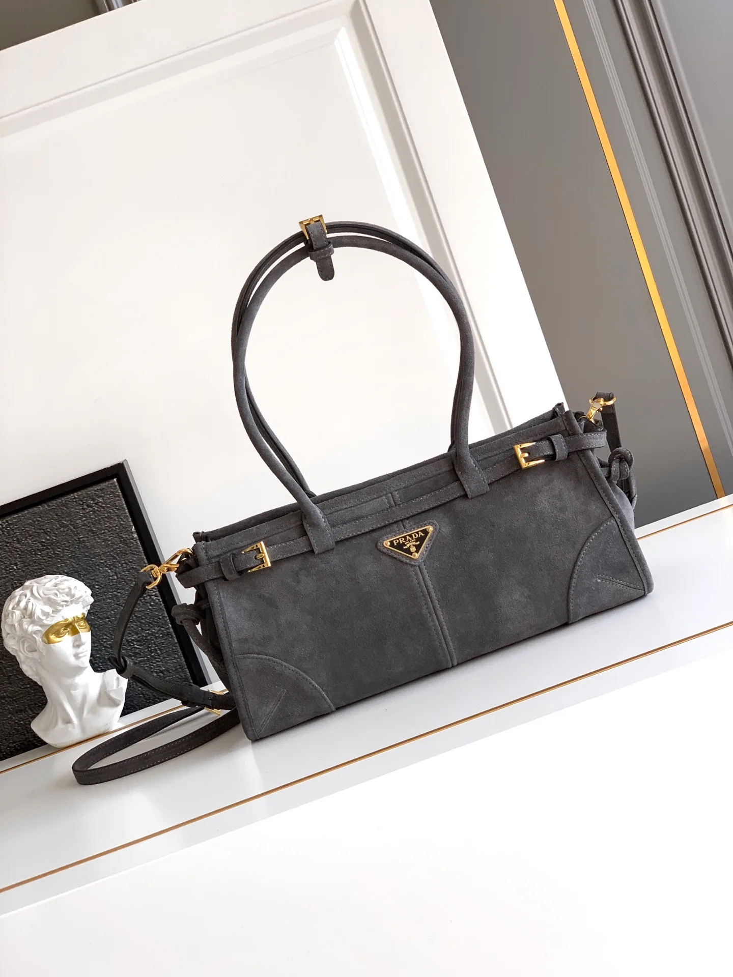 Prada Grey Top Handle Bag product photo from LabelPicks
