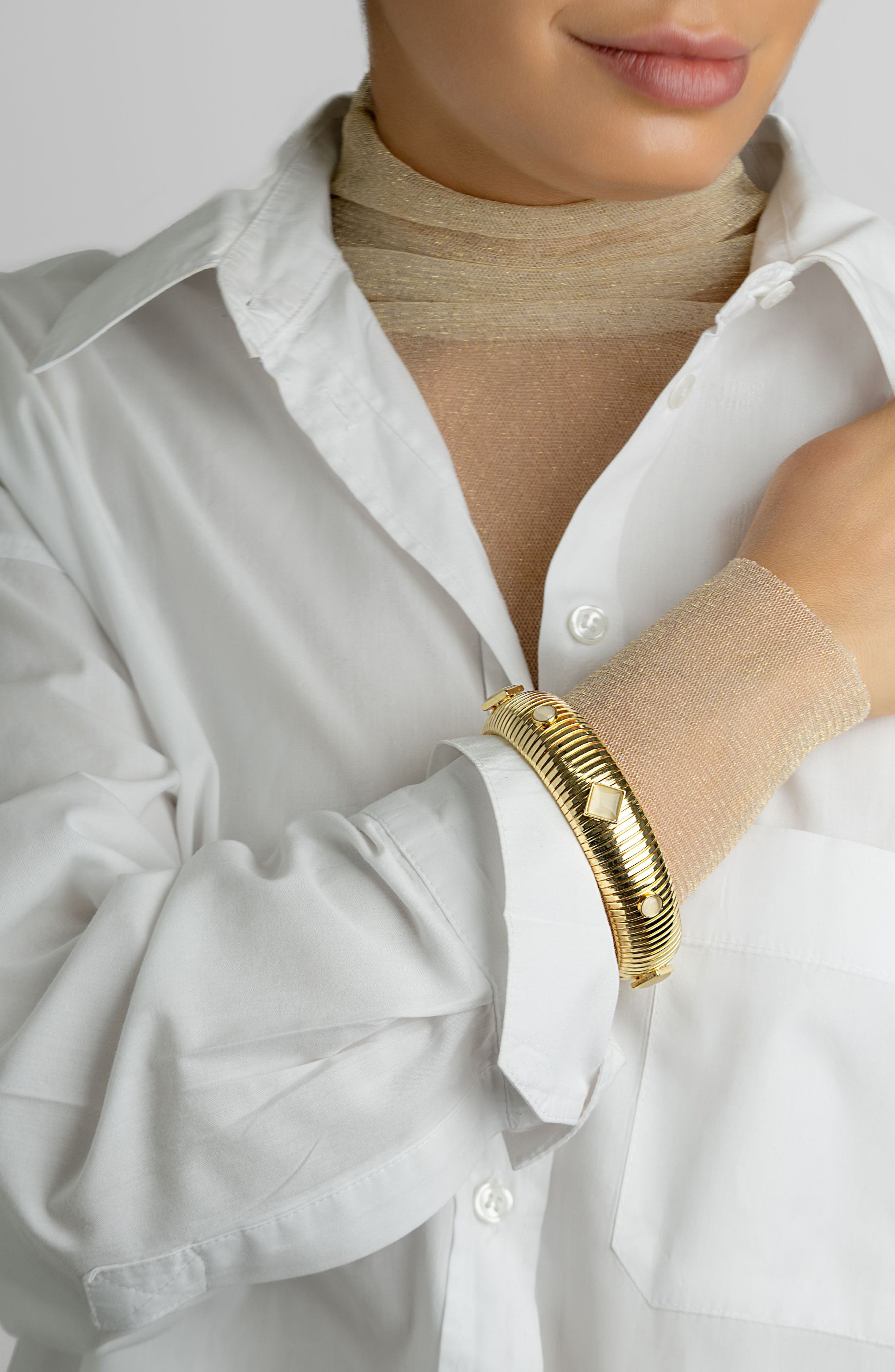 Adornia Set of 2 Omega Stretch Bracelets