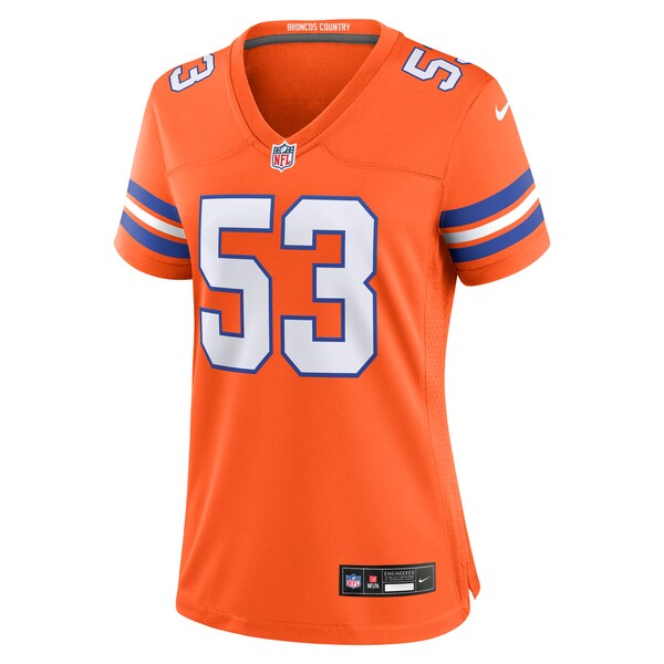 Randy Gradishar Denver Broncos Nike Women's Mile High Collection 1977 Throwback Retired Player Game Jersey - Orange