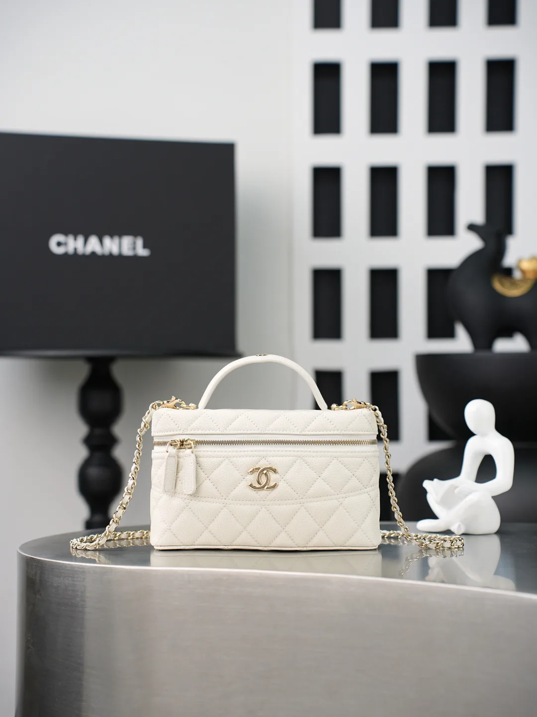 Chanel Quilted Leather Top Handle Bag product photo from LabelPicks