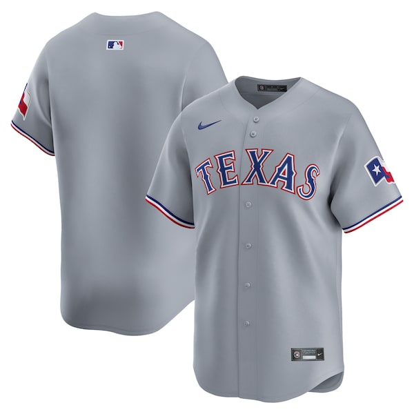 Texas Rangers Nike Road Limited Jersey - Gray