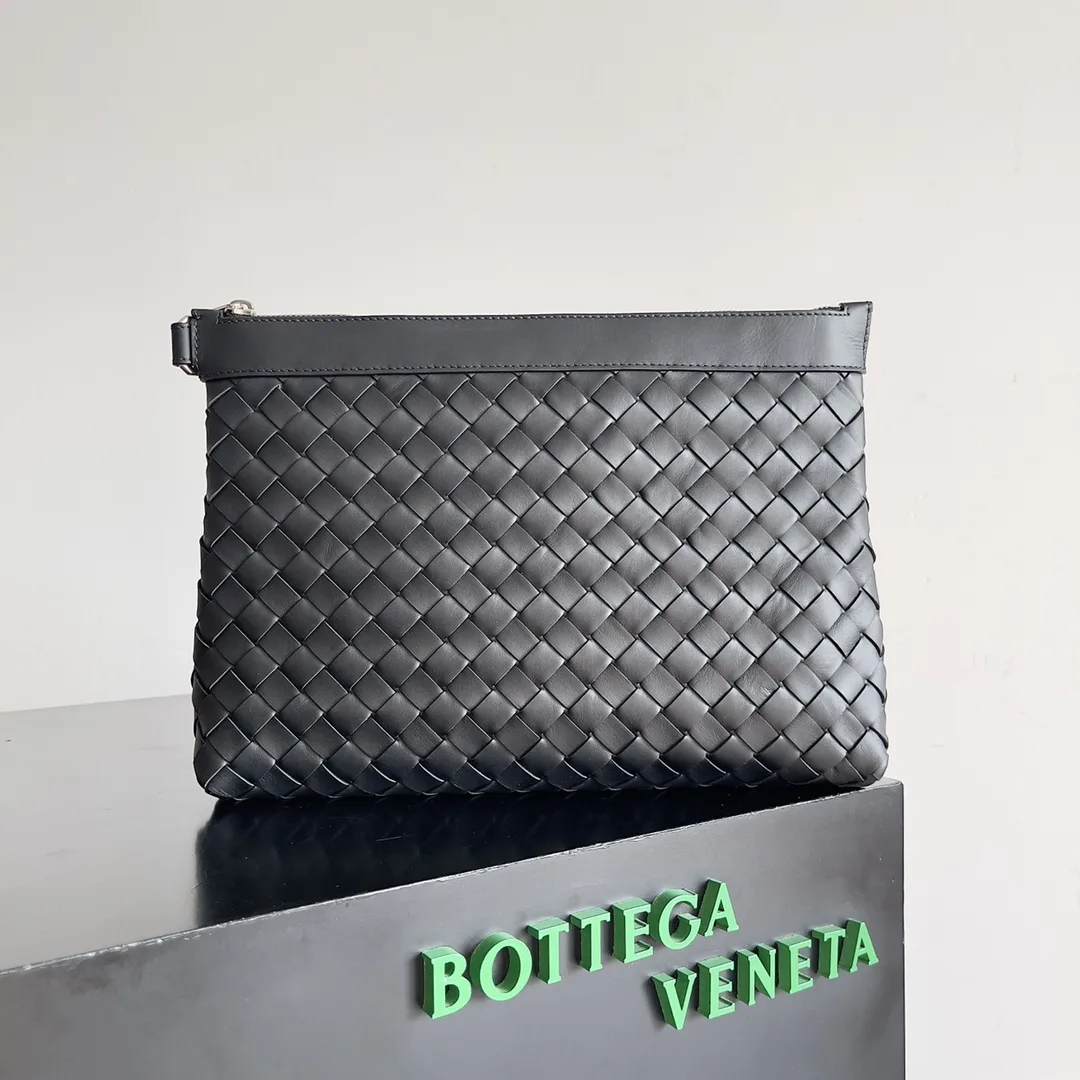 Bottega Veneta Intrecciato Woven Leather Clutch product photo from LabelPicks