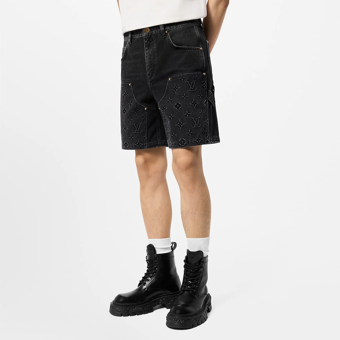 0419 High gram of heavy denim shorts