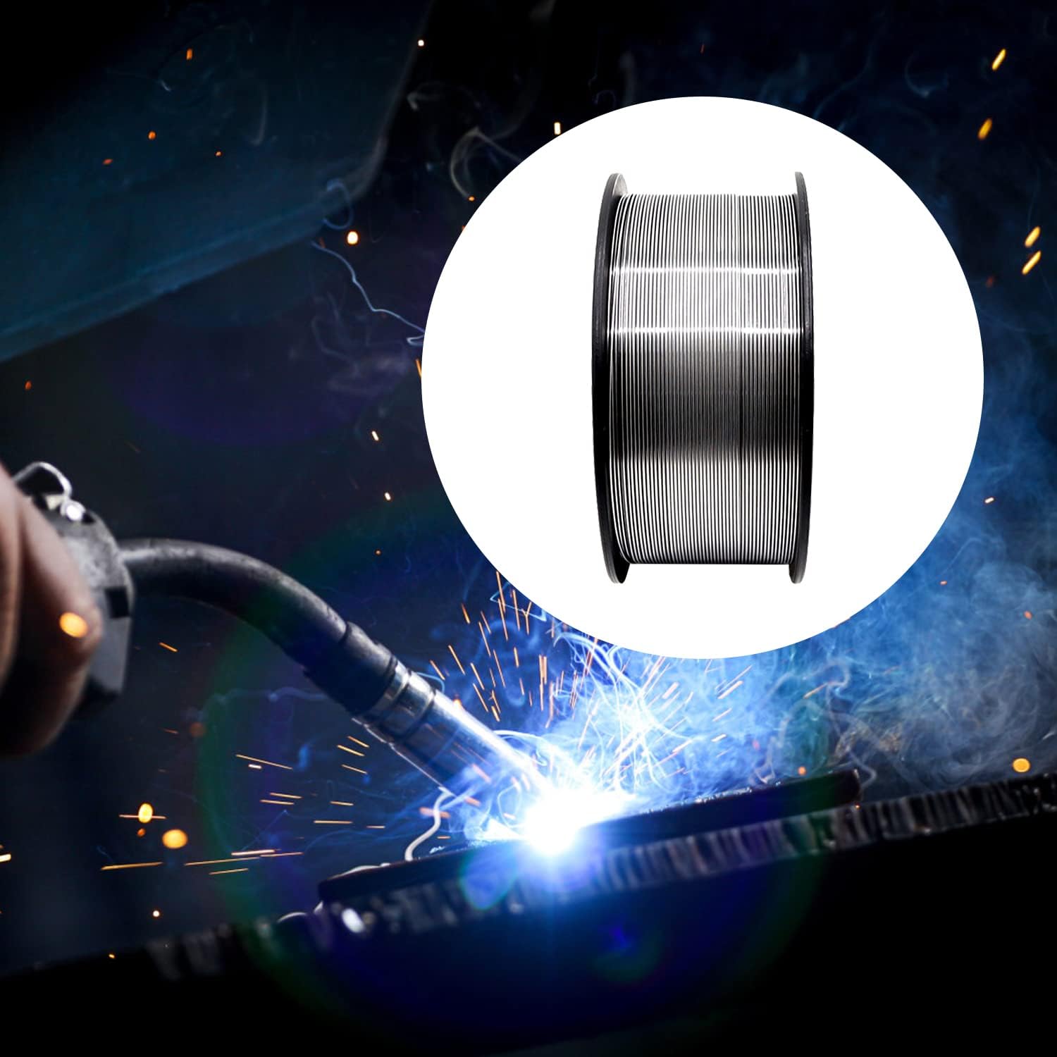 Reboot Welding Wire 0.9mm 1kg E71T-GS Flux CORED MIG Wire GASLESS Cored Cored Gas Free Welding Wire for Welding Machine Without Gas Protective