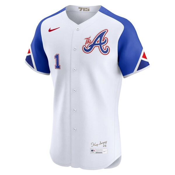 Ozzie Albies Atlanta Braves Nike City Connect Elite Player Jersey - White