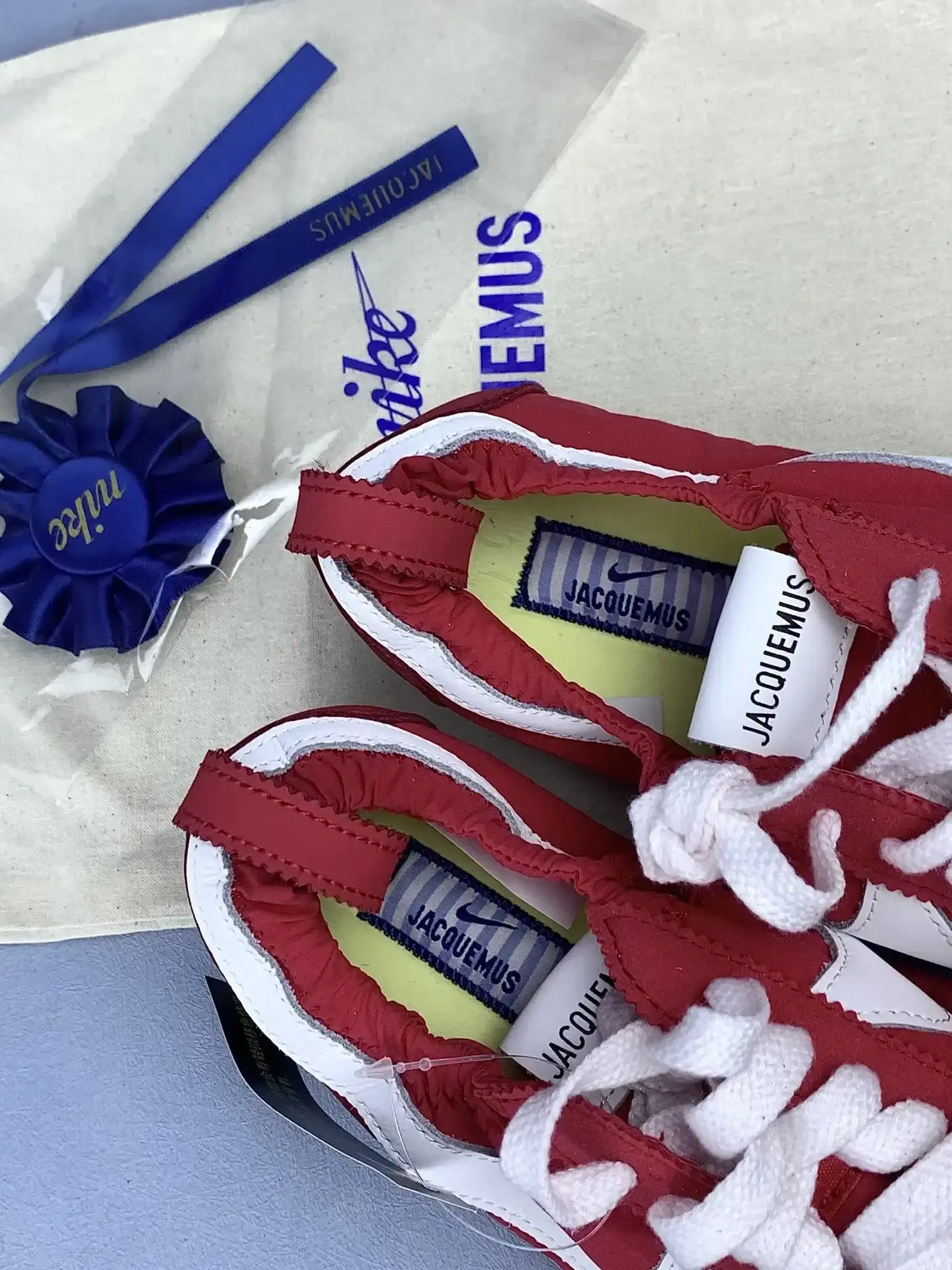 Nike Moon Shoe x Jacquemus 'University Red and Gum Light Brown' Shoes product photo from LabelPicks