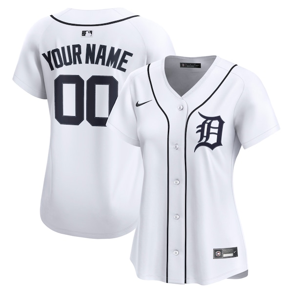 Detroit Tigers Nike Women's Home Limited Custom Jersey - White
