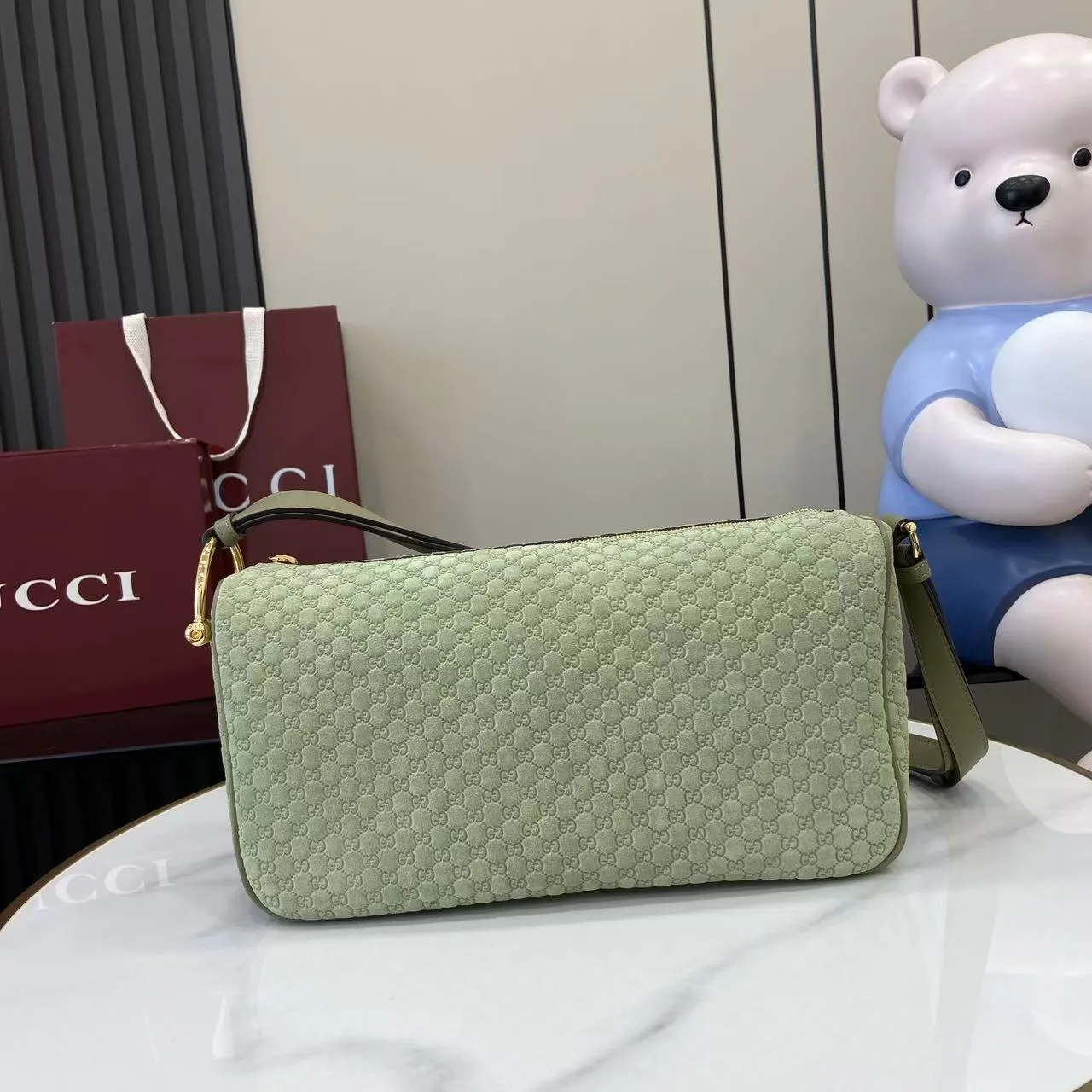 Gucci Horsebit Suede Leather Shoulder Bag product photo from LabelPicks