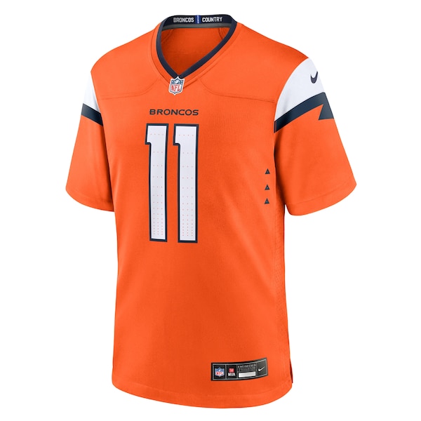 Troy Franklin Denver Broncos Nike Team Game Jersey -  Orange