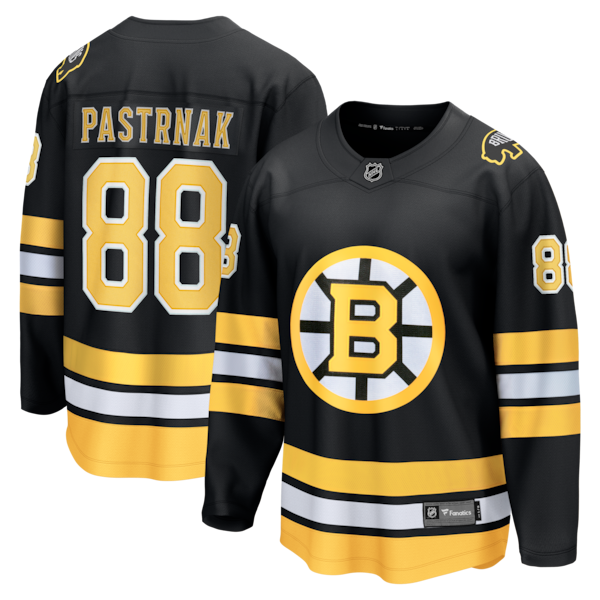 David Pastrnak Boston Bruins  Home Breakaway Jersey - Black