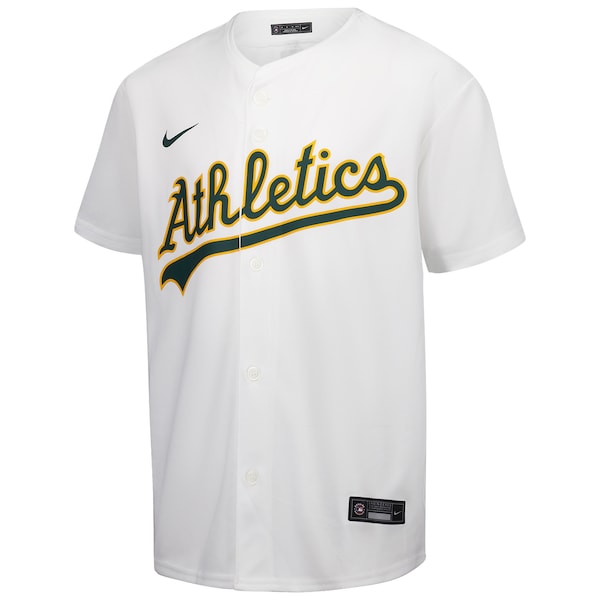Athletics Nike Youth Home Game Jersey - White