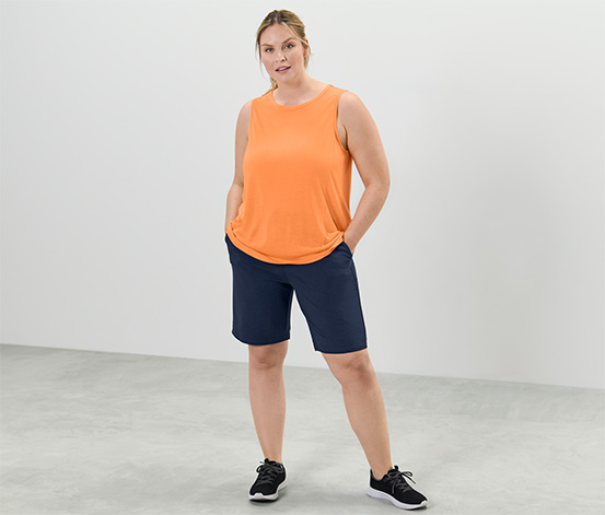 2 Sport-Tops, pfirsich und pink