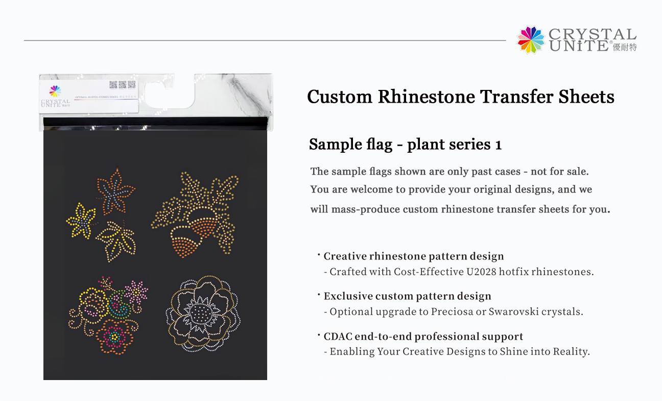 Custom Rhinestone Transfer Sheets production