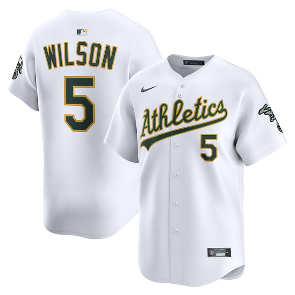Jacob Wilson Athletics Nike Home Limited Player Jersey - White