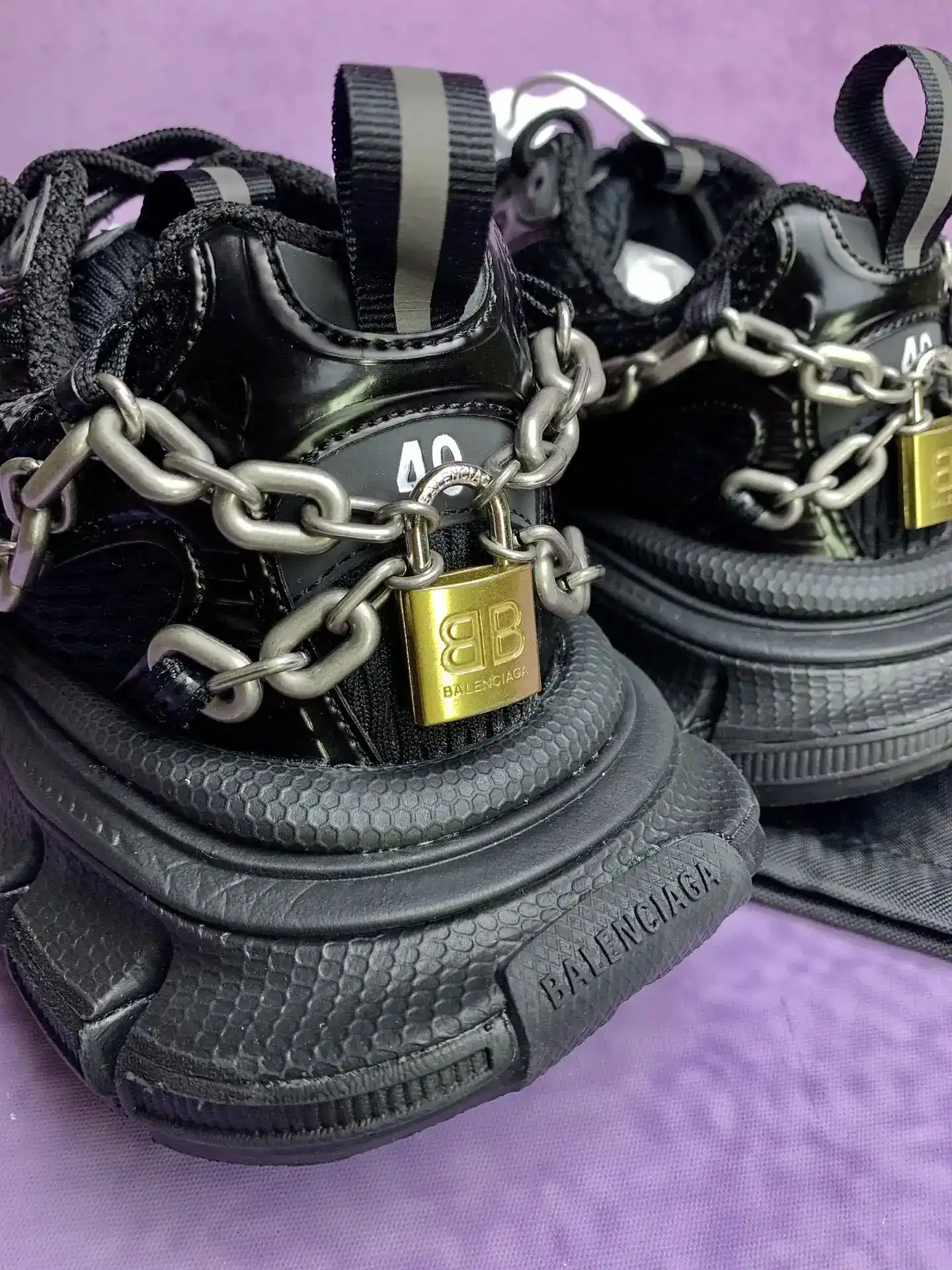 3XL Chain Sneaker in Black product photo from LabelPicks