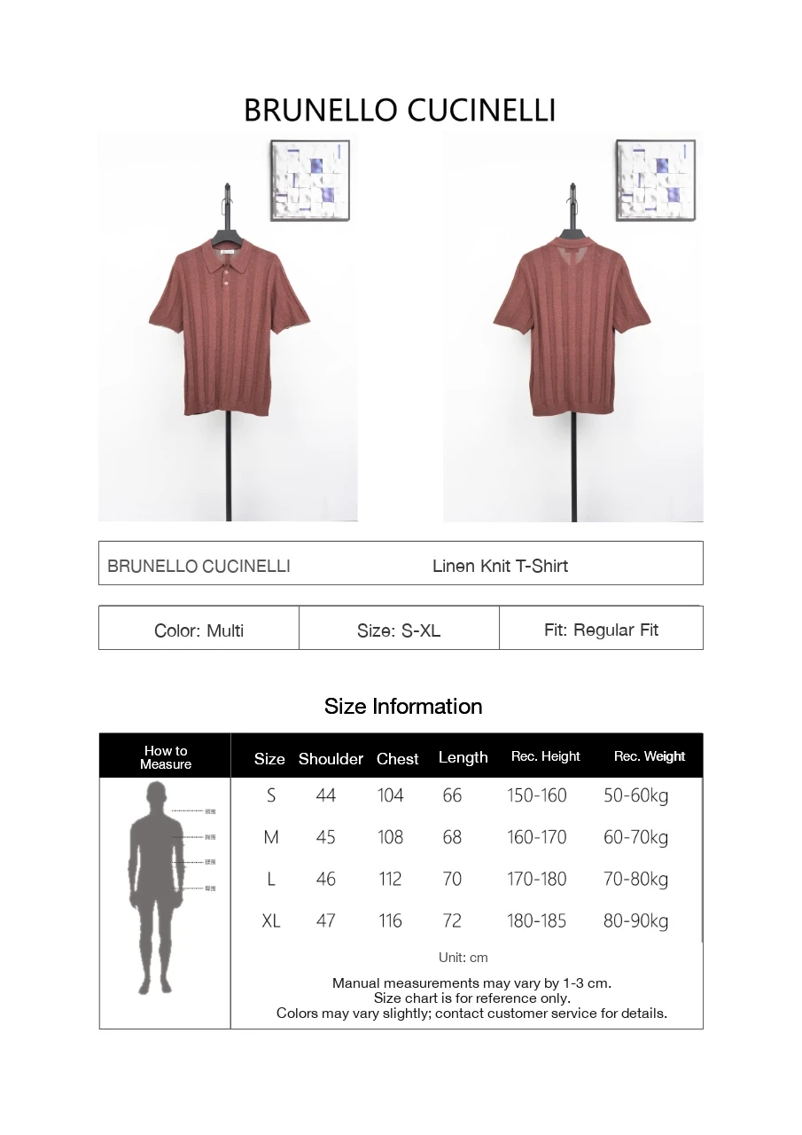 Brunello Cucinelli Terracotta Linen-Blend Ribbed Polo Shirt product photo from LabelPicks