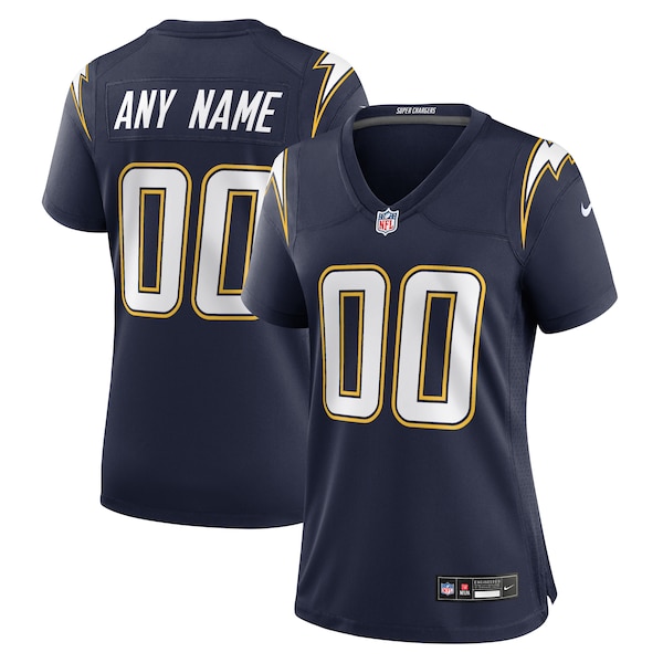 Los Angeles Chargers Nike Women's Alternate Super Chargers Game Custom Jersey - Navy