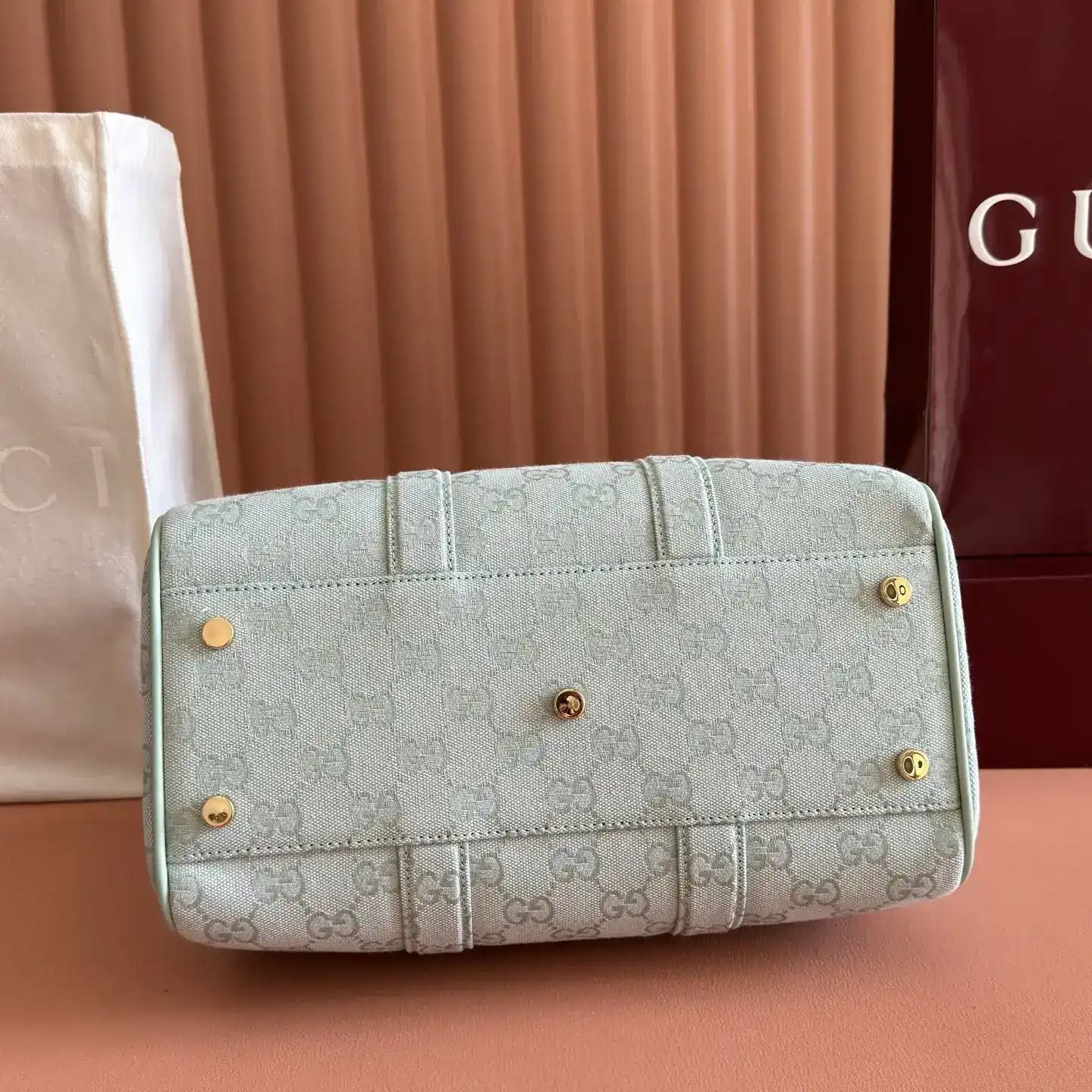 Gucci Ophidia Green GG Supreme Canvas Top Handle Bag product photo from LabelPicks