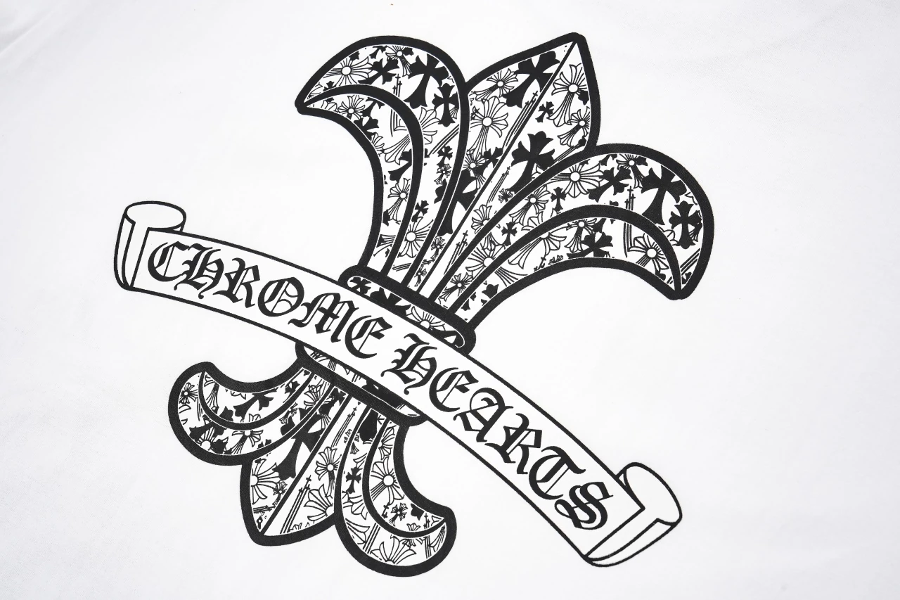 Chrome Hearts White Distressed Sanskrit Iris T-Shirt product photo from LabelPicks