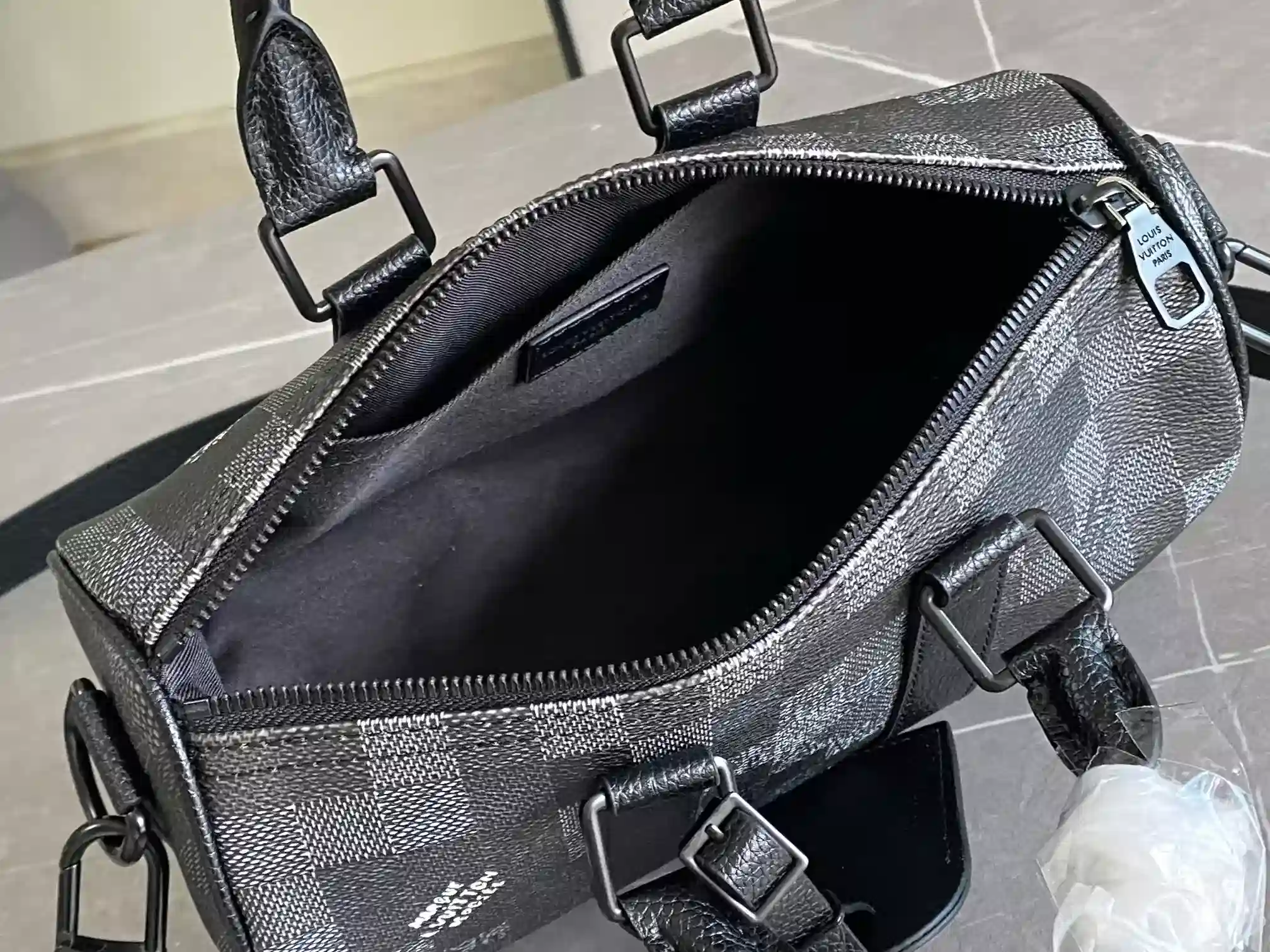 Louis Vuitton Keepall Black Canvas and Leather Tote Bag product photo from LabelPicks