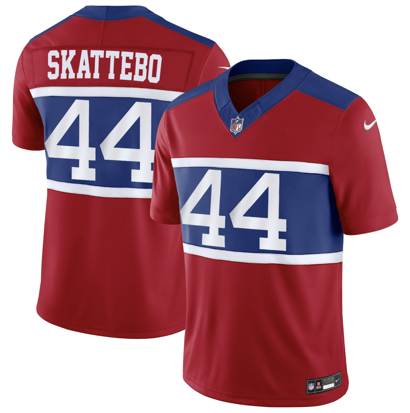 Cam Skattebo New York Giants Nike 2nd Alternate Vapor F.U.S.E Limited Jersey - Red
