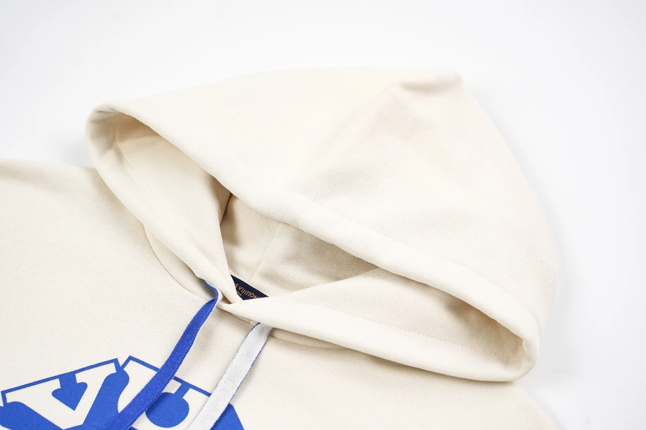 Louis Vuitton Off White Blue Print Hoodie product photo from LabelPicks