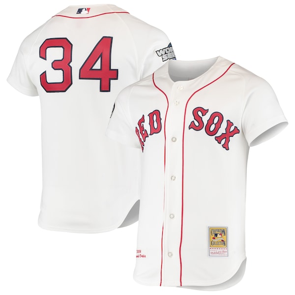 David Ortiz Boston Red Sox 2004 Cooperstown Collection Home Authentic Jersey - White