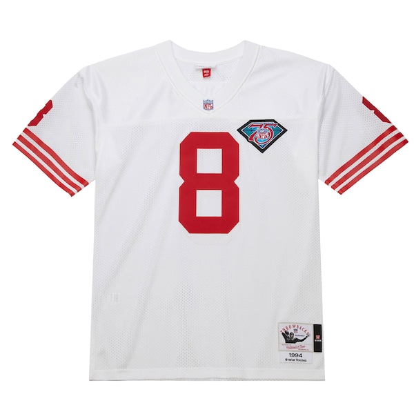 Steve Young San Francisco 49ers 1994  Authentic Throwback Retired Player Jersey - White