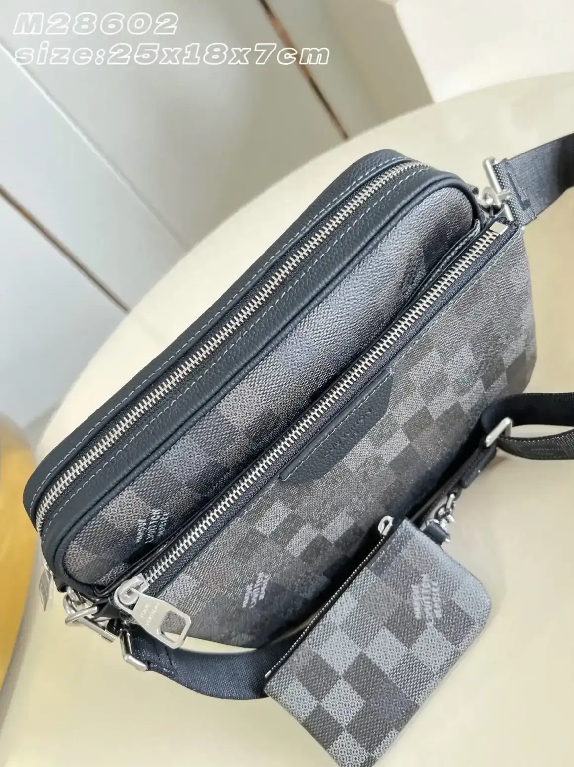 Louis Vuitton Grey Damier Canvas Crossbody Bag product photo from LabelPicks