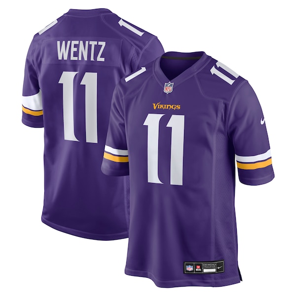 Carson Wentz Minnesota Vikings Nike Team Game Jersey -  Purple