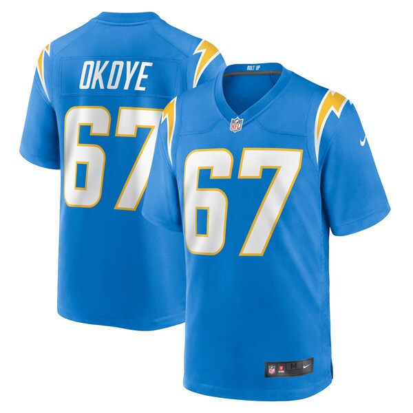CJ Okoye Los Angeles Chargers Nike Team Game Jersey -  Powder Blue