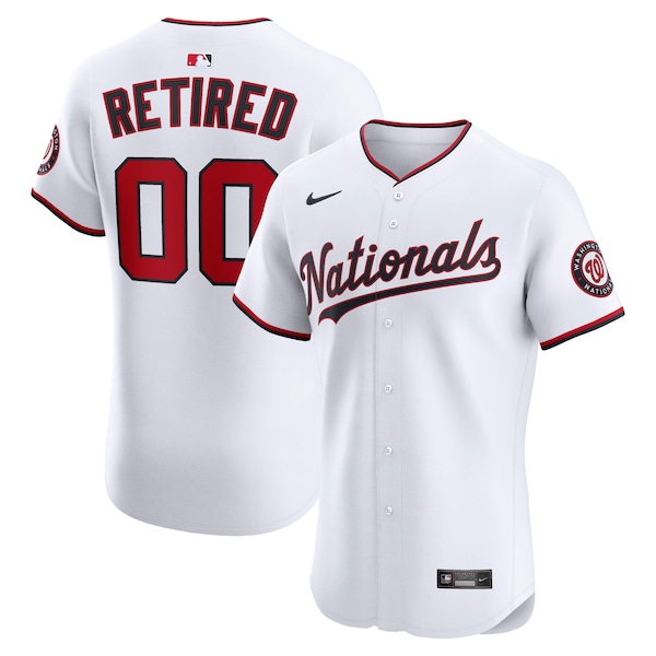 Washington Nationals Nike  Home Elite Pick-A-Player Retired Roster Jersey - White