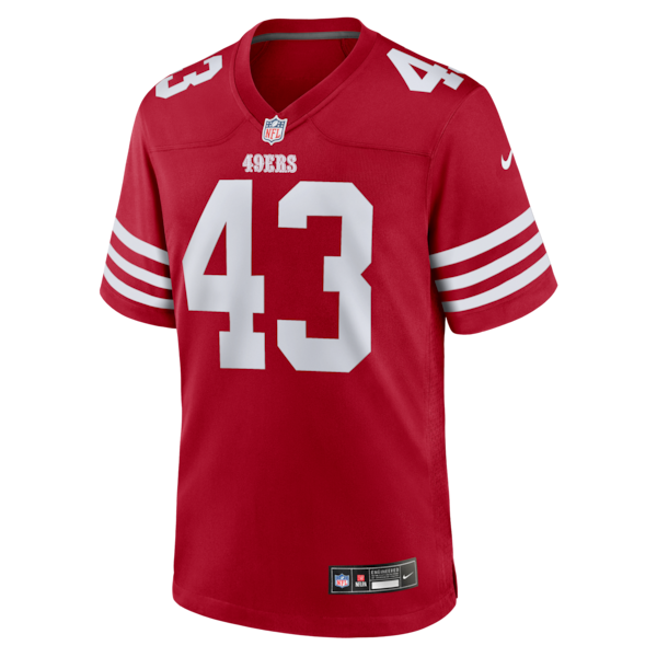 Messiah Swinson San Francisco 49ers Nike Team Game Jersey -  Scarlet